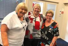 Diane and Lyn with Kate Terry (Tauranga President)